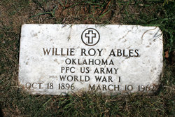 PFC William Roy “Willie” Ables 