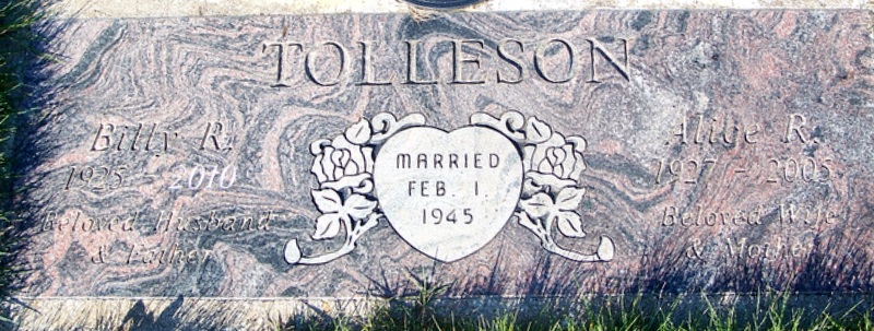 Billy Rue Tolleson (1925-2010)
