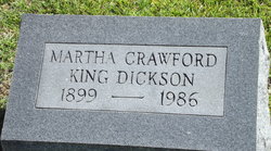 Martha Jane <I>Crawford</I> Dickson 