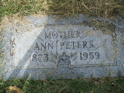 Anne <I>Wallace</I> Peters 