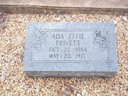 Ada Effie <I>Smythe</I> Privett 