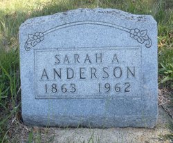 Sarah A <I>Rickabaugh</I> Anderson 