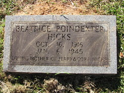 Beatrice <I>Poindexter</I> Hicks 