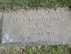 Iva Lee <I>Jones</I> Adams 