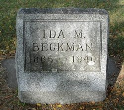 Ida M <I>Dieckman</I> Beckman 