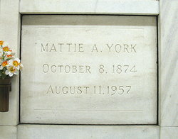 Mattie A. York 