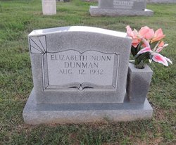 Elizabeth <I>Nunn</I> Dunman 