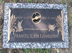 Frances Louise <I>Sligh</I> Livingston 