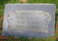 Katherine Ann “Kate” <I>Hardy</I> Hays 
