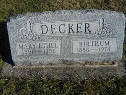 Mary Ethel <I>Allen</I> Decker 