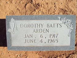 Dorothy Catherine <I>Batts</I> Arden 