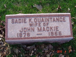 Sarah Laverne “Sadie” <I>King Quaintance</I> Mackie 