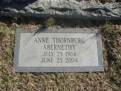Anne <I>Thornburg</I> Abernethy 