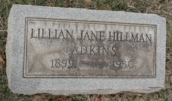 Lillian Jane <I>Pence</I> Adkins 