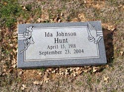 Ida Irene <I>Johnson</I> Hunt 