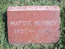 Martha “Mattie” <I>Welch</I> Busbey 