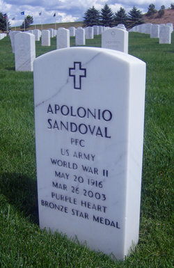 PFC Apolonio “Sandy” Sandoval 