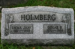 Emma Jane <I>Bowers</I> Holmberg 