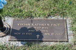 Vivian Kathryn <I>Garrison</I> Pace 