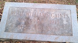 Ruth L <I>Williams</I> Gaines 