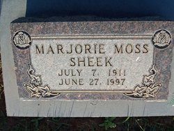 Marjorie <I>Moss</I> Sheek 