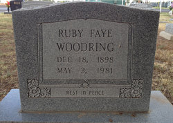 Ruby Faye <I>Francis</I> Woodring 