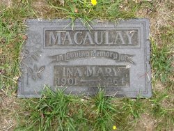 Ina Mary <I>MacDonald</I> Macaulay 