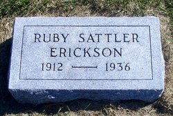 Ruby Ernestine Helen <I>Sattler</I> Erickson 