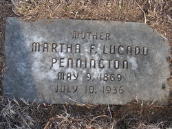 Martha Francis <I>Lucado</I> Pennington 