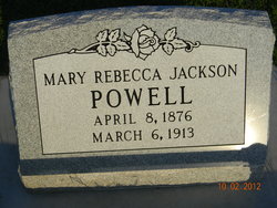 Mary Rebecca <I>Jackson</I> Powell 