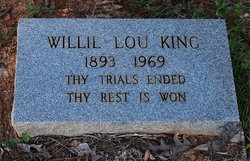 Willie Lou <I>Anderson</I> King 