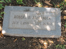 Robert H Alexander 