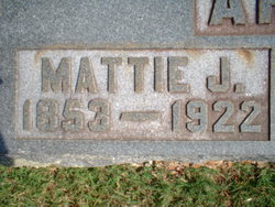 Martha Jane “Mattie” <I>Ellis</I> Arnold 