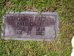 Margaret <I>Sadler</I> Brundage 