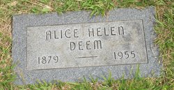 Alice Helen <I>McGillian</I> Deem 
