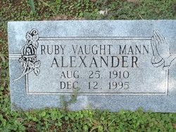 Ruby Vaught Mann Alexander 