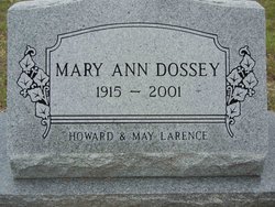 Mary Ann <I>Larence</I> Dossey 