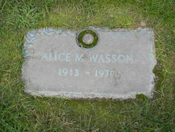 Alice M Wasson 