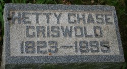 Mehitable Ann “Hetty” <I>Crowell</I> Chase Griswold 