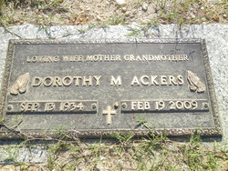 Dorothy M <I>Toole</I> Ackers 