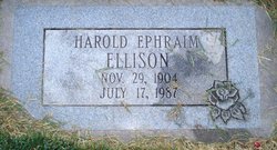 Harold Ephraim Ellison 