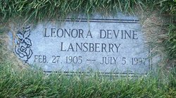 Leonora Devine <I>Hawkins</I> Lansberry 
