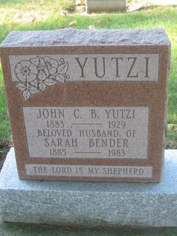 Sarah <I>Bender</I> Yutzi 