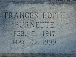 Frances Edith Burnette 