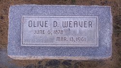 Olive Diana <I>Clark</I> Weaver 