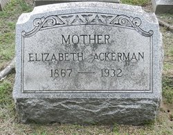 Elizabeth <I>Hetzler</I> Ackerman 