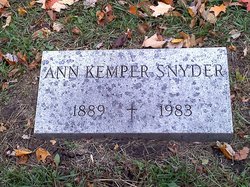 Ann <I>Kemper</I> Snyder 