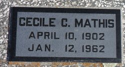 Cecile Carrie <I>Wellborn</I> Mathis 