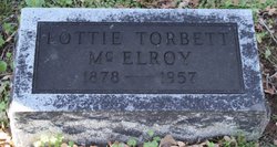Lottie Estelle <I>Torbett</I> McElroy 