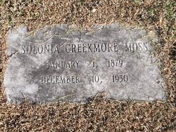 Amy Solonia <I>Creekmore</I> Moss 
